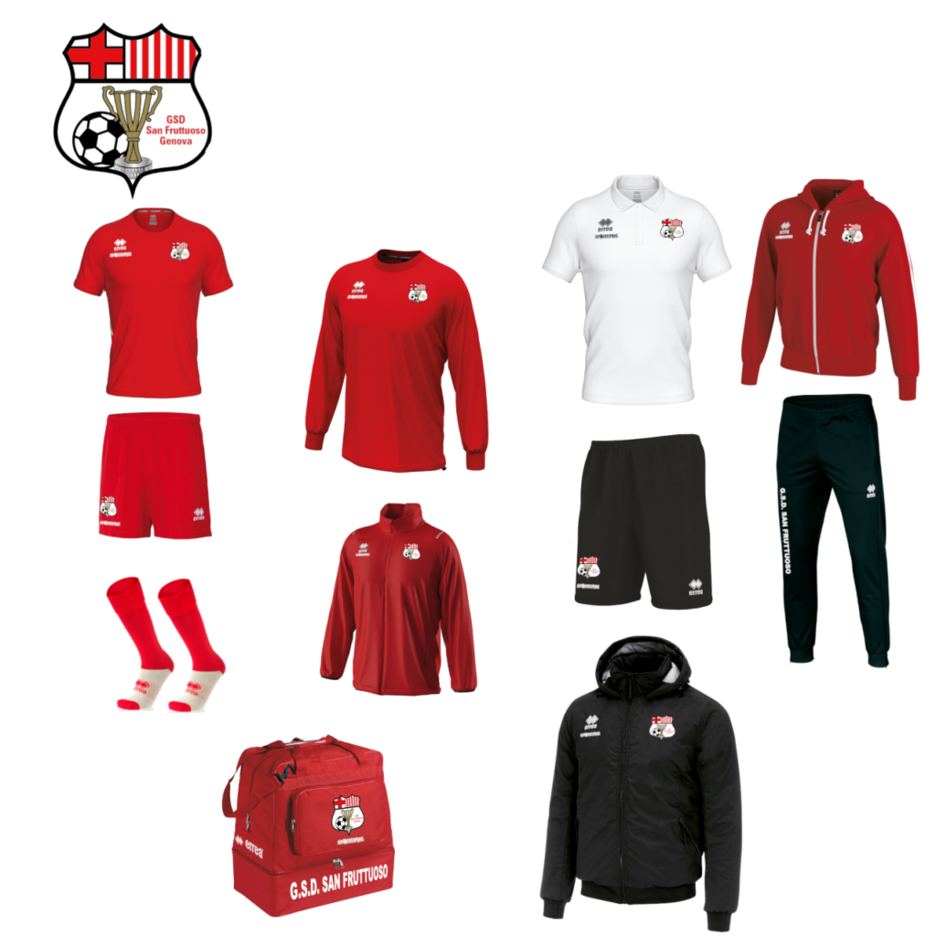 kit completo con borsa g.s.d. san fruttuoso