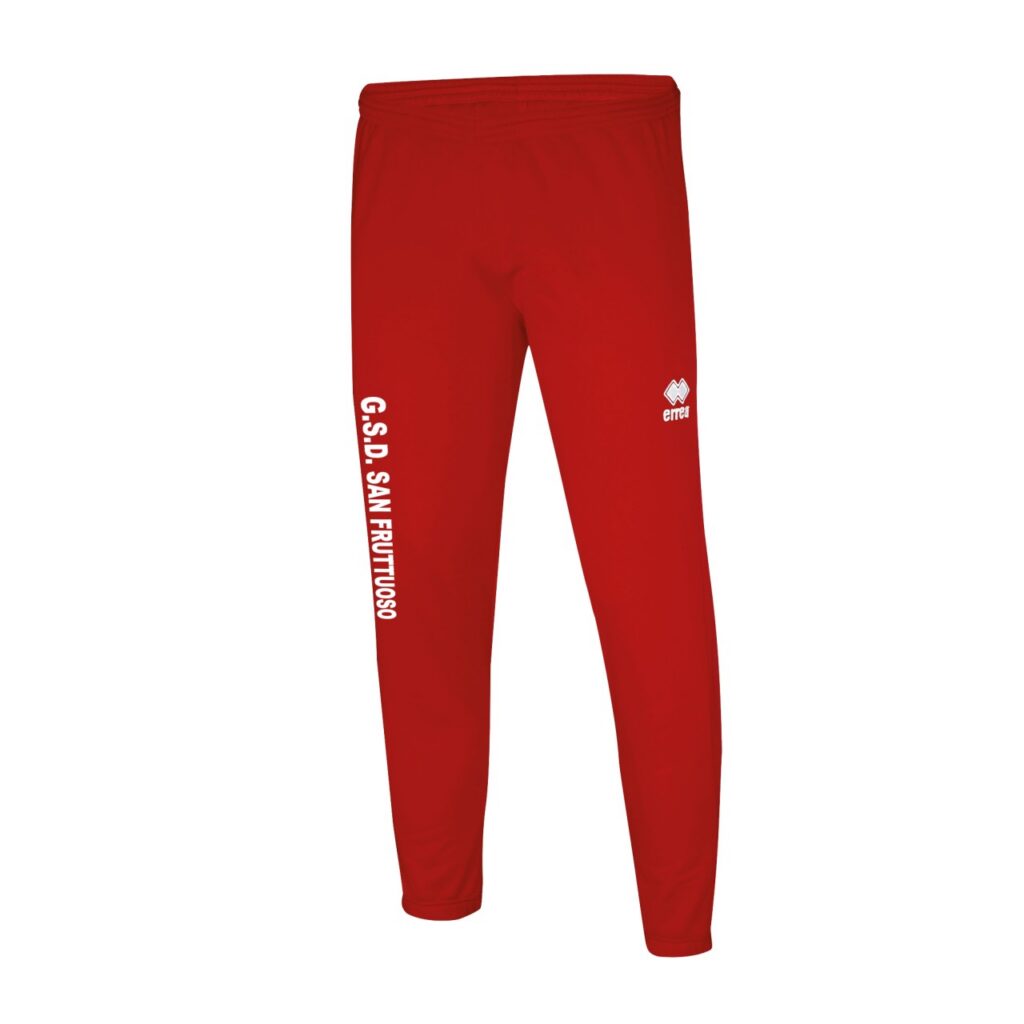Pantalone nevis rosso allenamento San Fruttuoso