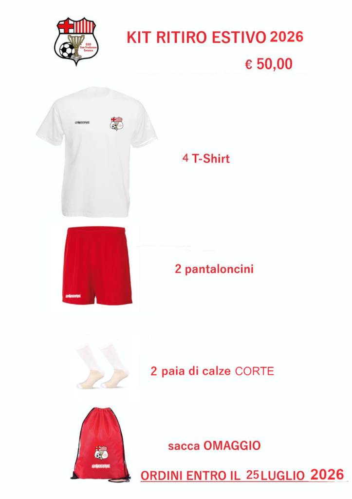 Kit Ritiro Estivo 2026