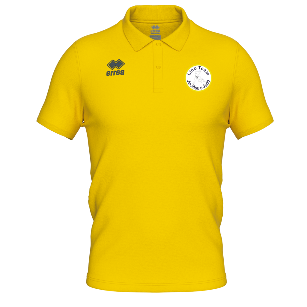 Polo errea EVO gialla Lino Team