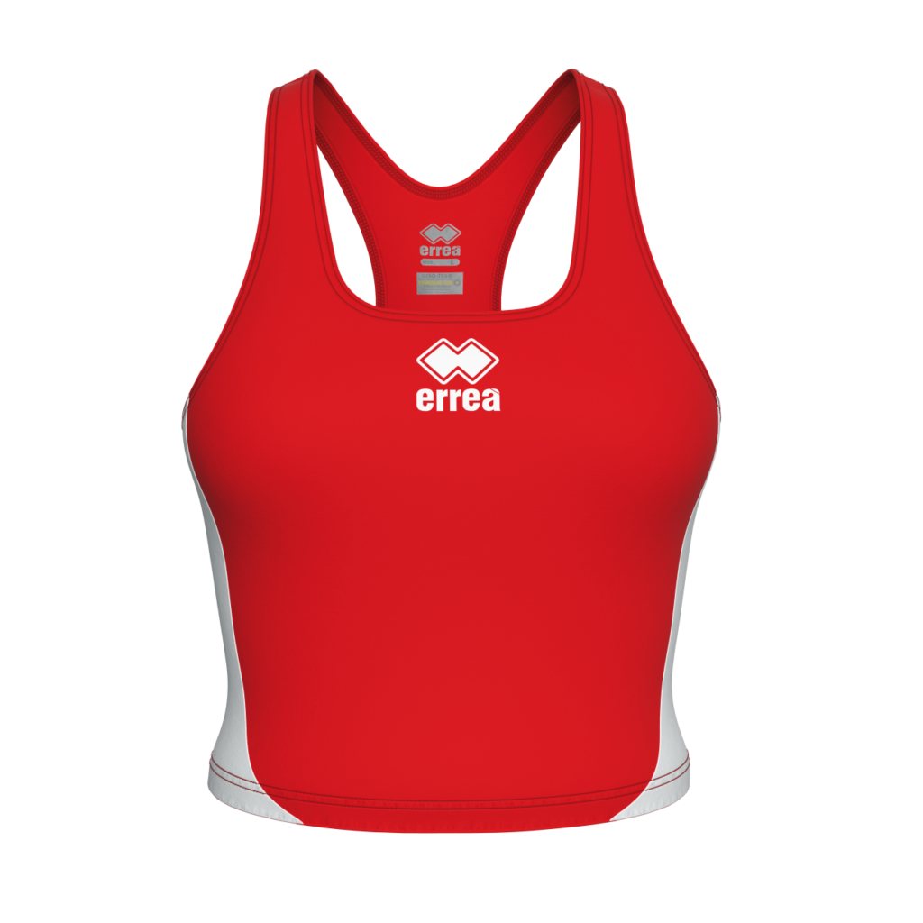 Top Errea Elaine Extra Rubattino rosso