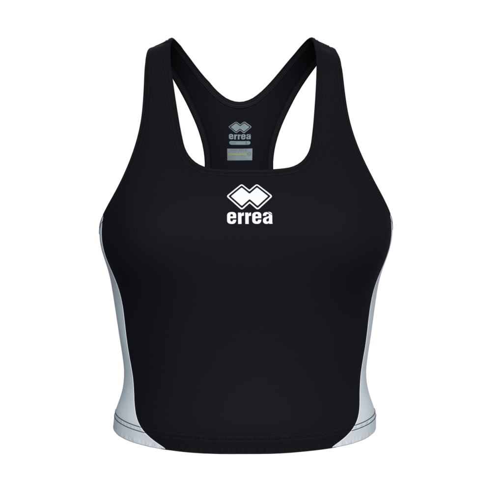 Top Errea Elaine Extra Rubattino nero