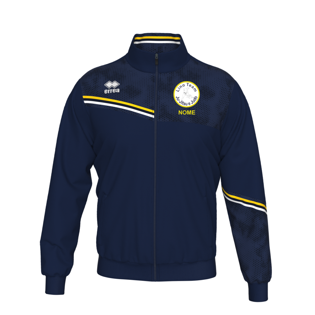 Giacca Errea Elton navy gialla lino team