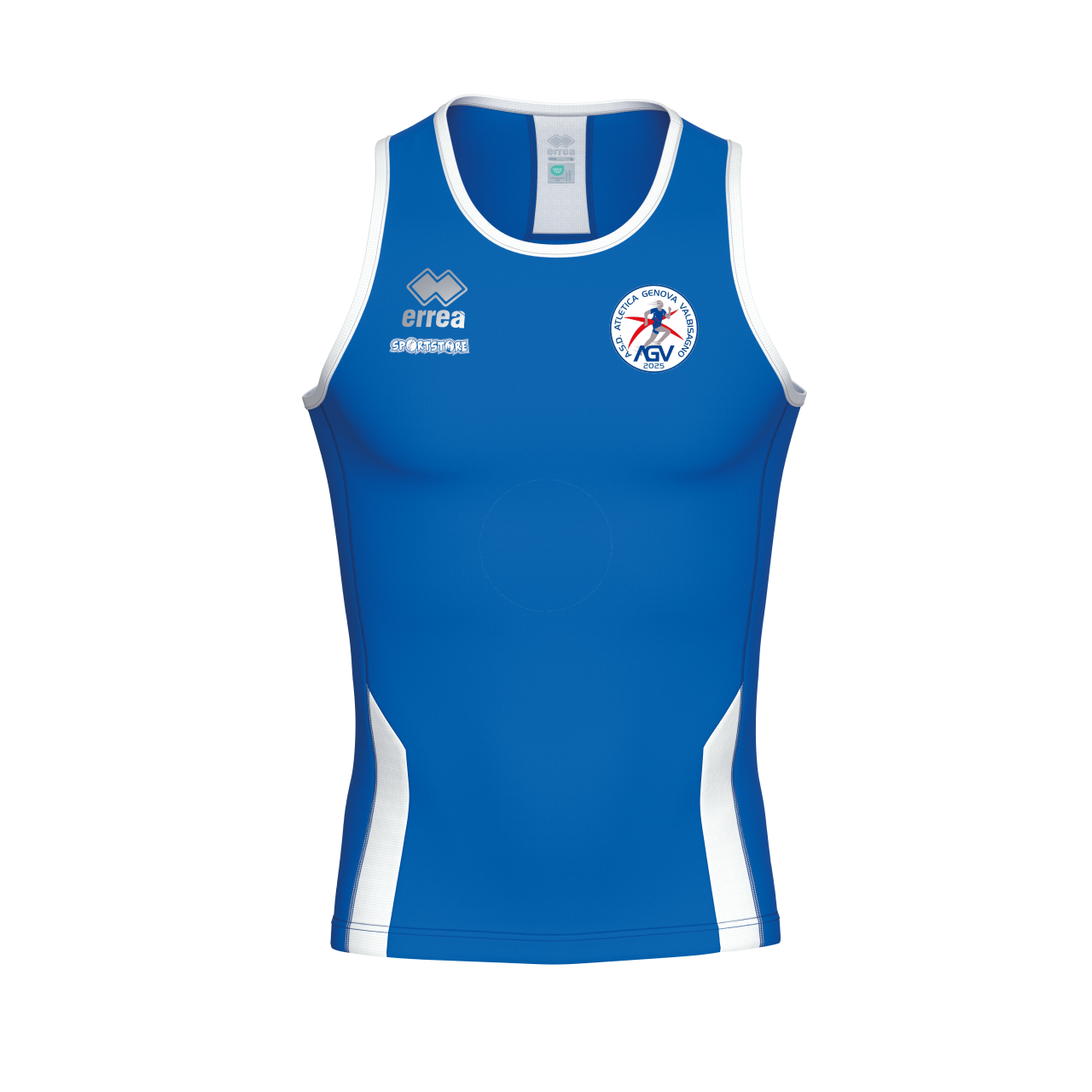 Canotta REGIS royal /bianco ASD ATLETICA GENOVA VALBISAGNO