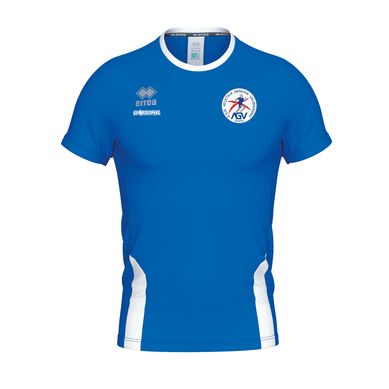 T-Shirt Tecnica REMY royal /bianco ASD ATLETICA GENOVA VALBISAGNO