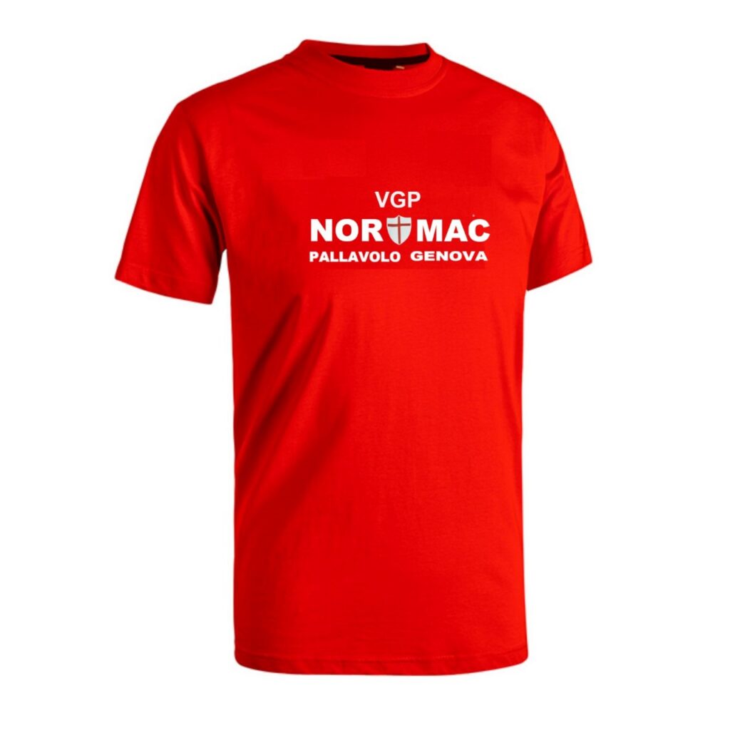 T-shirt cotone rossa Vgp