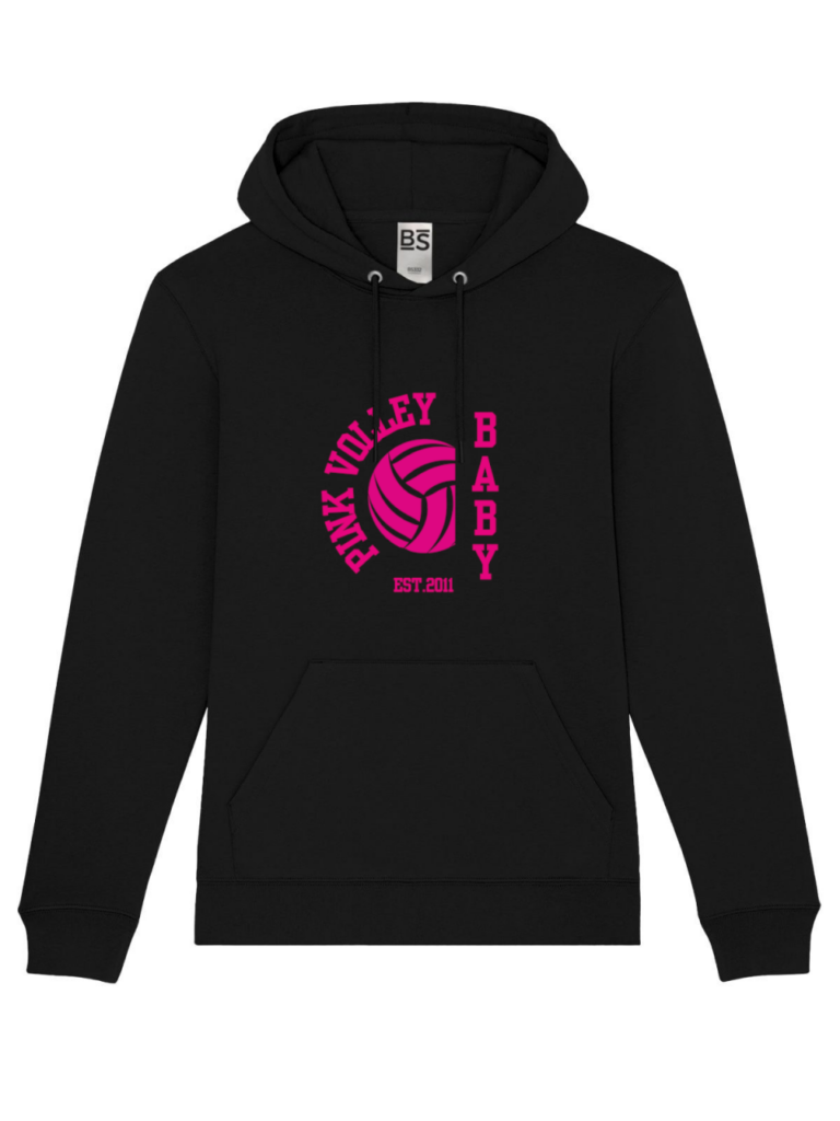 Felpa bs nera pink volley BABY