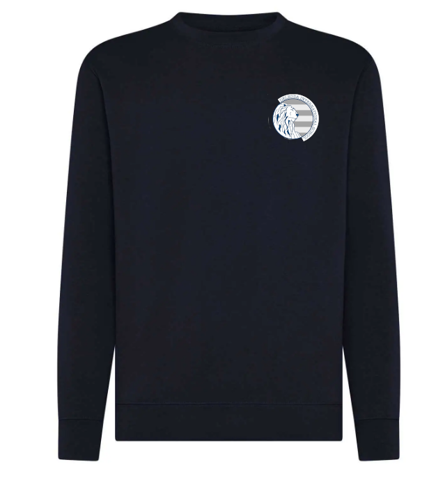 Felpa BS331 GIROCOLLO NAVY DIS