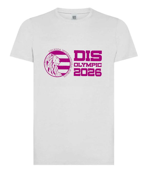 T-shirt bs010 cotone bianca DIS OLYMPIC 2026