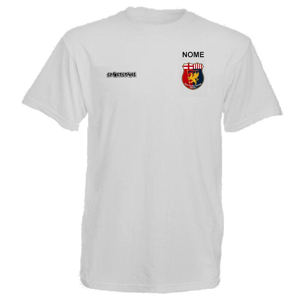 T-shirt cotone bianca LITTLE CLUB SAN FRUTTUOSO