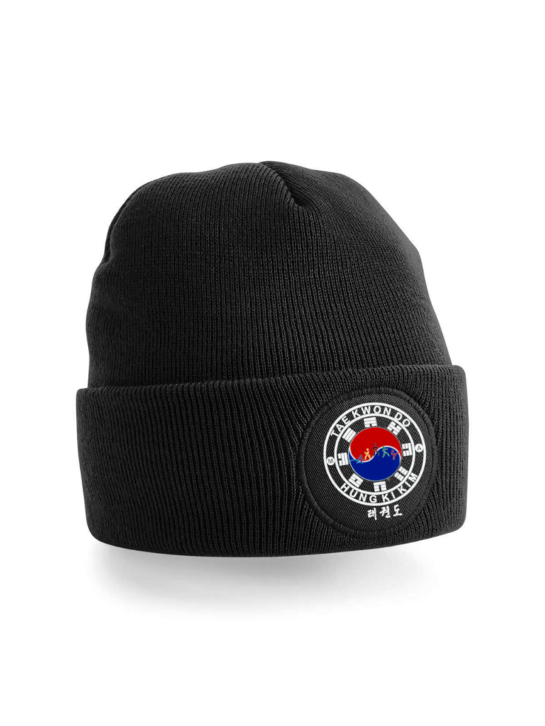 cappellino nero lana TAEKWONDO