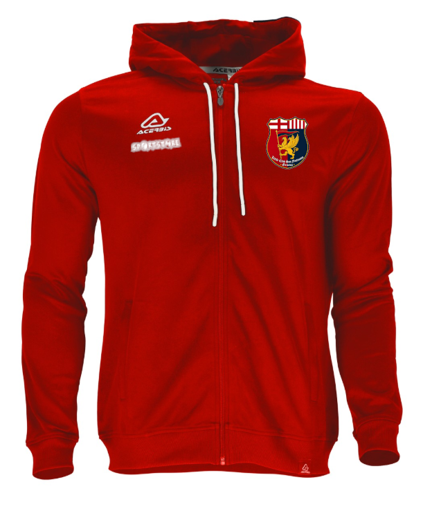 Felpa rappresentanza TAGETE hoodie rossa LITTLE CLUB SAN FRUTTUOSO
