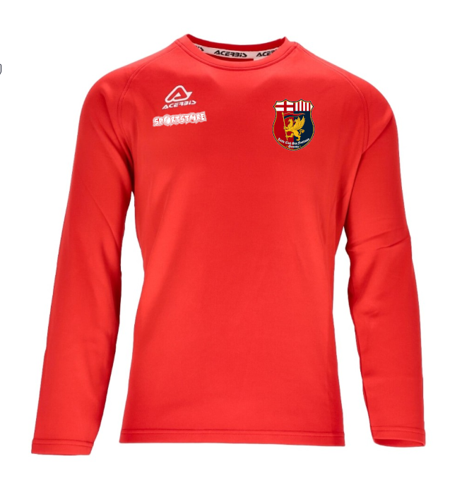 Felpa allenamento TAGETE rossa LITTLE CLUB SAN FRUTTUOSO