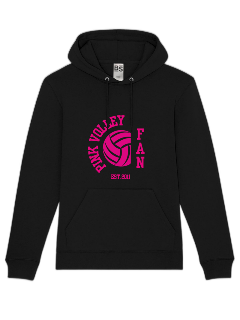 BS Felpa bs nera pink volley FAN