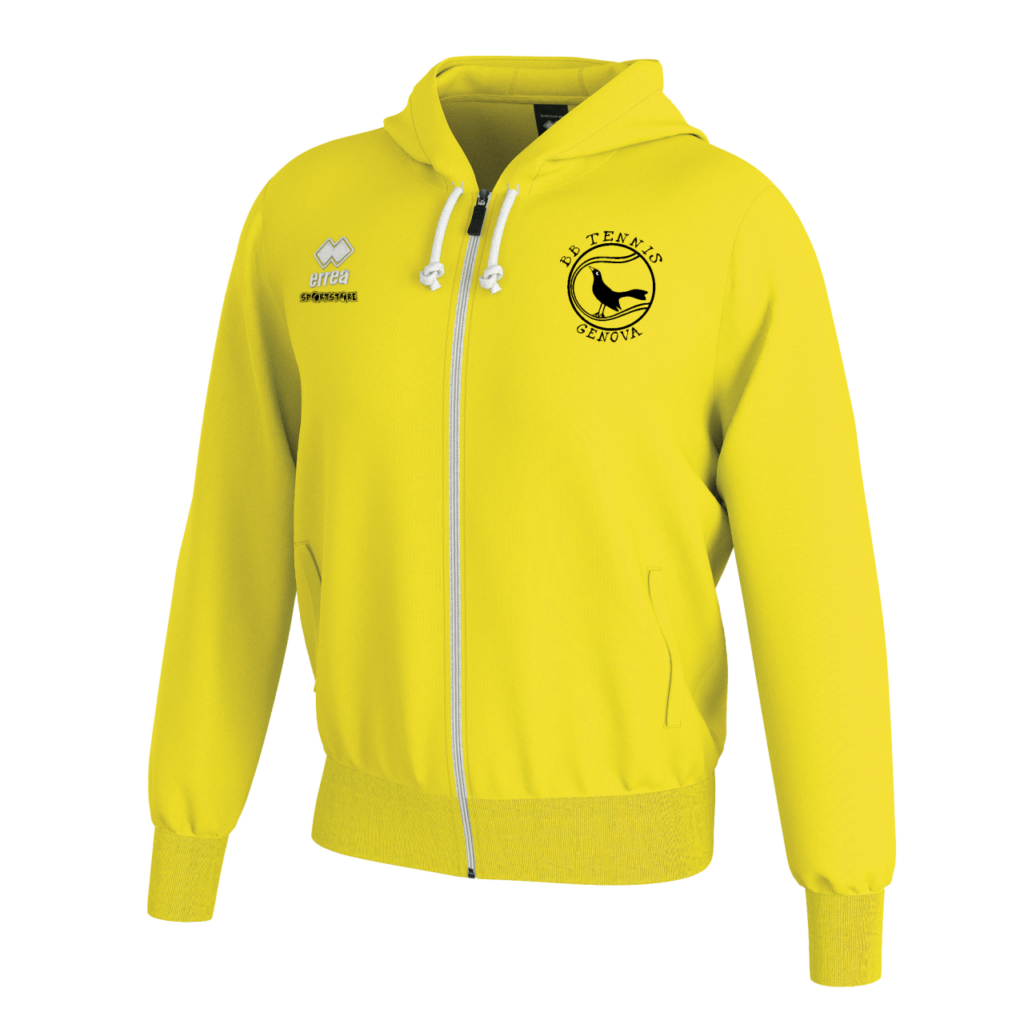Felpa con zip jacob giallo fluo BB Tennis