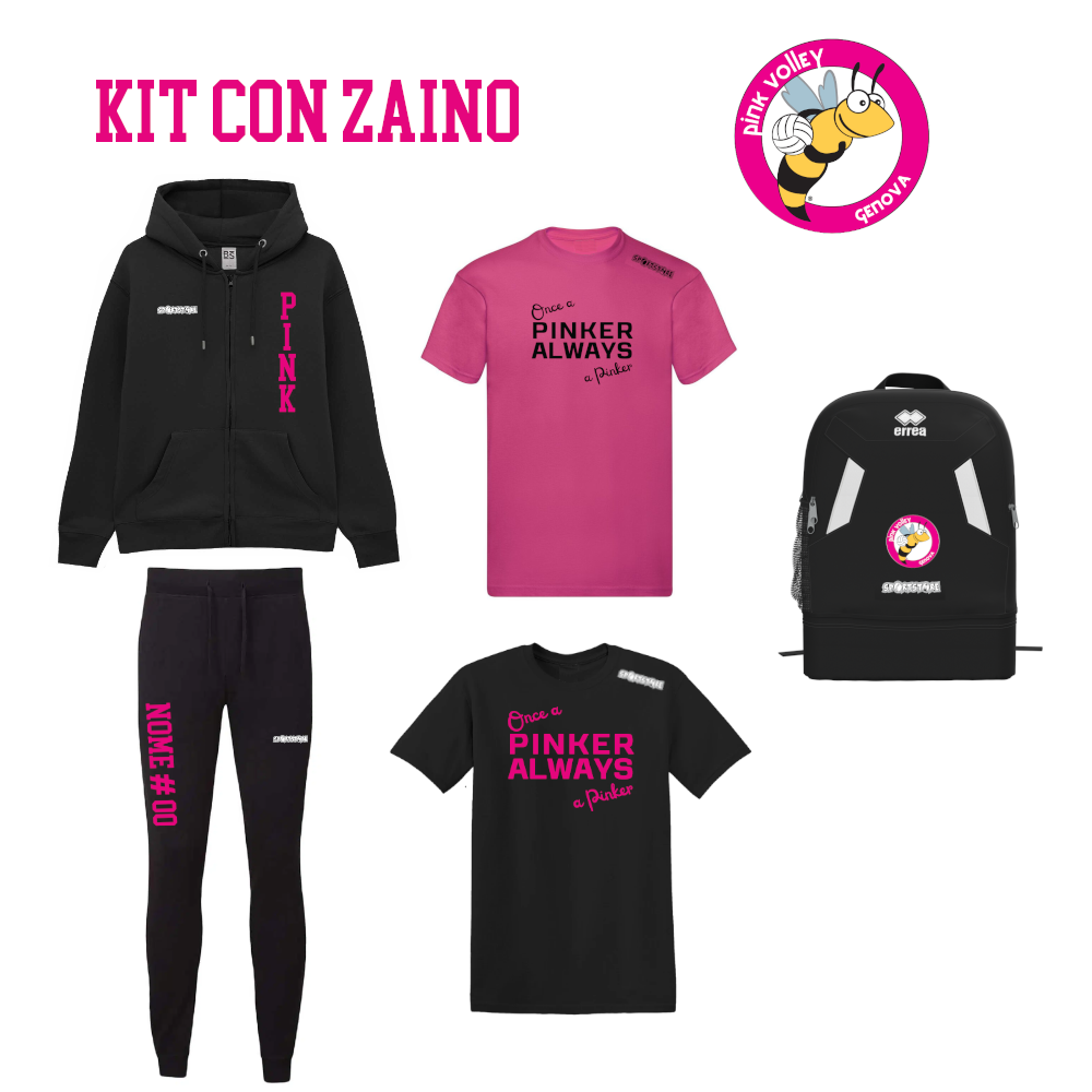 Kit Zaino Pink Volley