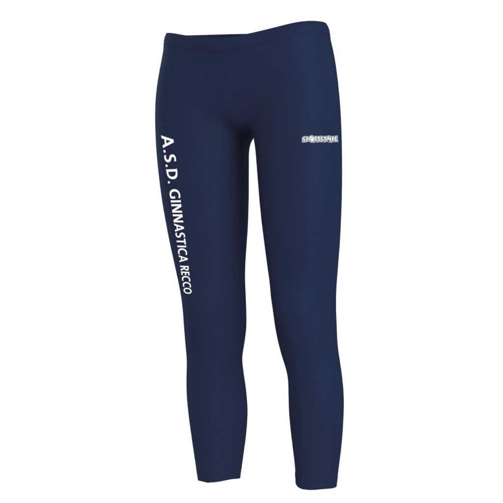 Leggins blu Ginnastica Recco