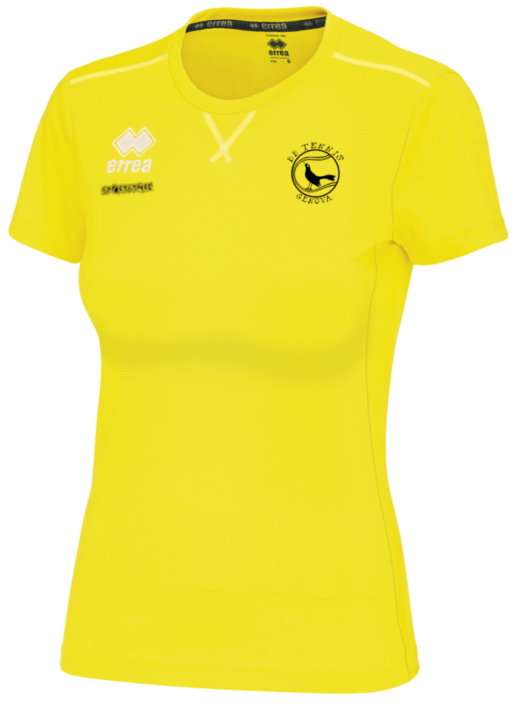 maglia donna marion gialla fluo BB Tennis