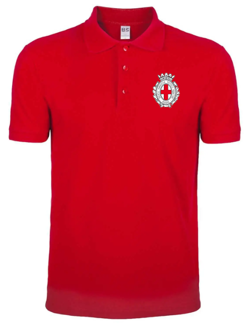 polo cotone rosso Rubattino