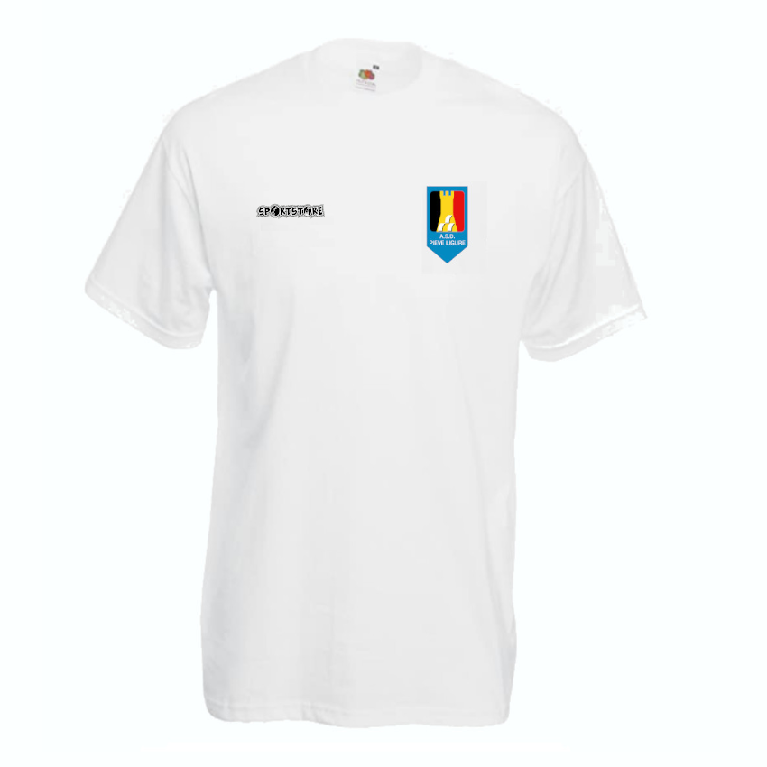 t-shirt cotone bianca PIEVE