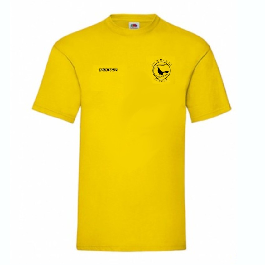 T-shirt cotone BS010 gialla BB Tennis